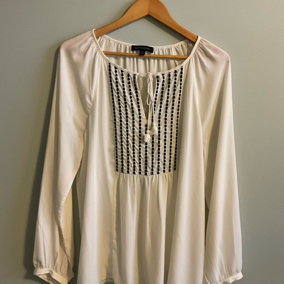 Banana Republic Gauze long sleeve peasant blouse - Picture 2 of 4